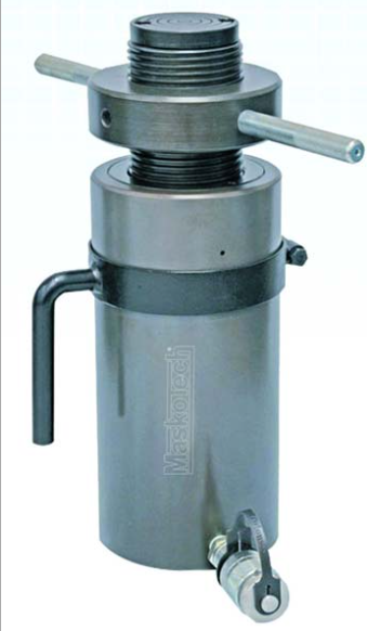 MASKOTEC ALUMINUM JACKS THREADED RAM WITH SAFETYL LOCK NUT